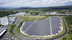 滋賀事業所の太陽光発電システム「ダイフク滋賀メガソーラー」