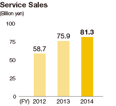 Graph: Service Sales
