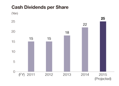 Graph: Cash Dividends per Share