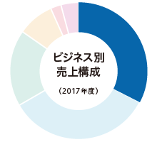 ビジネス別売上構成（2017年度）