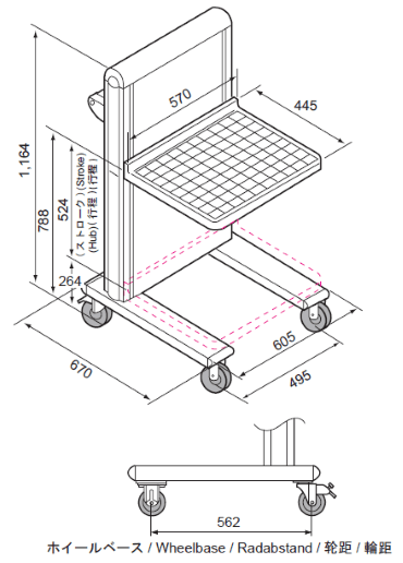 Dimension Level Cart