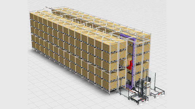 AS/RS double deep, rak palet double deep