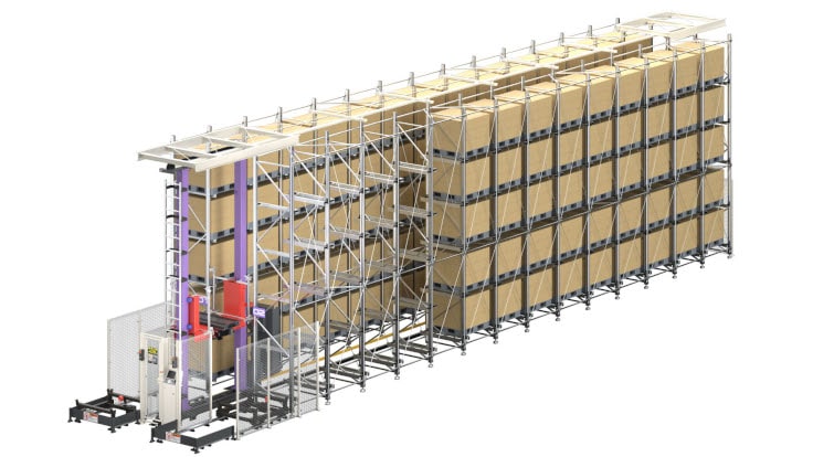 single deep AS/RS, single deep pallet racking