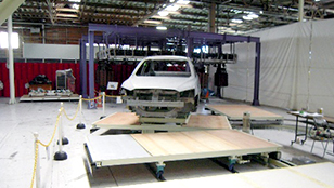 Pallet-type conveyor system - Flexible Drive System (Model: FDS-FLP, load bar turn)