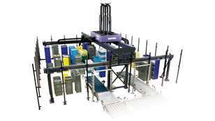 Temporary storage and sortation system - SPDR